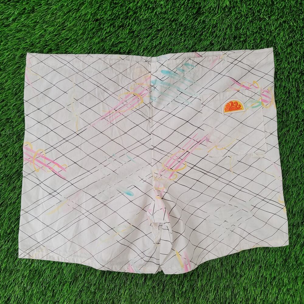 Vintage 80s Sundek Swim Shorts Large 20x6 Boxy White